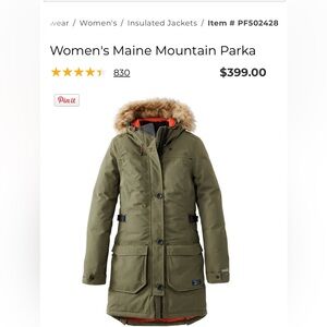 L.L. Bean Women’s Maine Mountain Parka